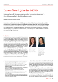 Dokument Das verflixte 7. Jahr der DSGVO
