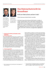 Dokument Das Datenschutzrecht im Kreuzfeuer