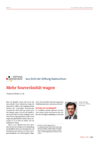 Dokument Mehr Souveränität wagen