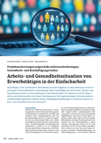 Dokument Arbeits- und Gesundheitssituation von Erwerbstätigen in der Einfacharbeit