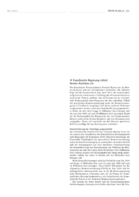 Dokument Französische Regierung richtet Renten-Konklave ein