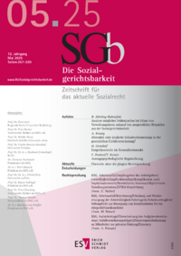 Dokument Die Sozialgerichtsbarkeit Ausgabe 05 2025