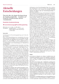 Dokument Aktuelle Entscheidungen