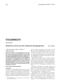 Dokument Entnahme von Strom aus einer Leitung des Versorgungsnetzes