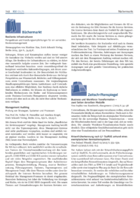 Dokument Umfeldinformationen zur Krisenprävention, Sanierungsberatung und Insolvenzmanagement