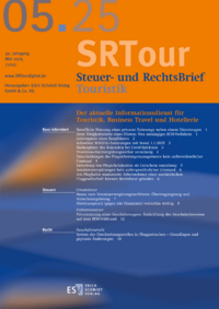 Dokument Steuer- und RechtsBrief Touristik Ausgabe 05 2025