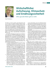 Dokument Wirtschaftlicher Aufschwung, Klimaschutz und Ernährungssicherheit