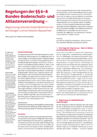 Dokument Regelungen der §§ 6–8 Bundes-Bodenschutz- und Altlastenverordnung