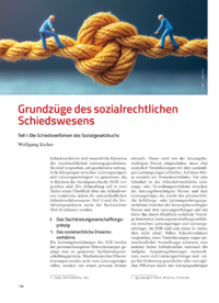 Dokument Grundzüge des sozialrechtlichen Schiedswesens