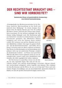 Dokument Der Rechtsstaat braucht uns – sind wir vorbereitet?