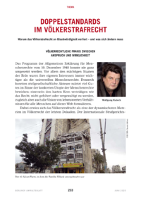 Dokument Doppelstandards im Völkerstrafrecht