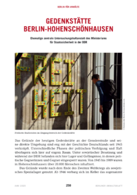 Dokument Gedenkstätte Berlin-Hohenschönhausen