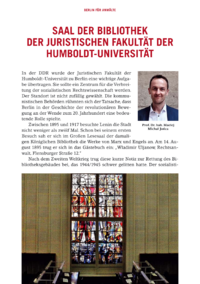 Dokument Saal der Bibliothek der Juristischen Fakultät der Humboldt-Universität