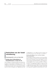 Dokument Nachrichten aus der Sozialversicherung
