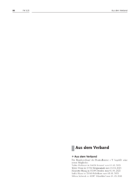 Dokument Aus dem Verband