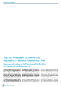 Dokument Digitaler Meilenstein im Umwelt- und Naturschutz – das neue Portal umwelt.info