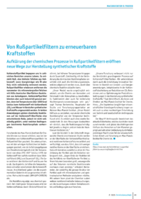Dokument Von Rußpartikelfiltern zu erneuerbaren Kraftstoffen