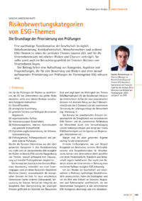 Dokument Risikobewertungskategorien von ESG-Themen