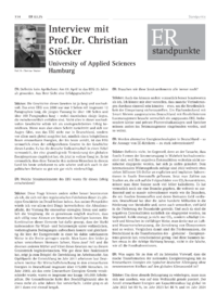 Dokument Interview mit Prof. Dr. Christian Stöcker – University of Applied Sciences Hamburg