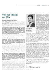Dokument Von der Pflicht zur Kür