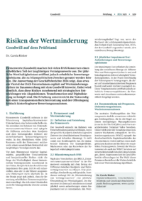Dokument Risiken der Wertminderung
