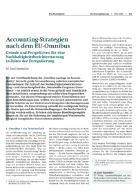 Dokument Accounting-Strategien nach dem EU-Omnibus