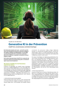 Dokument Generative KI in der Prävention