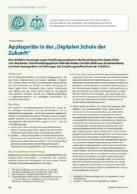 Dokument Applegeräte in der „Digitalen Schule der Zukunft“