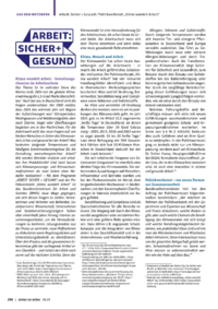 Dokument Klima wandelt Arbeit – Gestaltungschancen im Arbeitsschutz