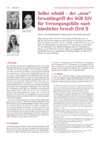 Dokument Selbst schuld &ndash; der &bdquo;neue&ldquo; Gewaltbegriff des SGB XIV f&uuml;r Versorgungsf&auml;lle nach h&auml;uslicher Gewalt (Teil I)