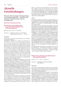 Dokument Aktuelle Entscheidungen