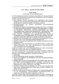 Dokument § 11 Anh. 1: §§ 203 bis 205 StGB