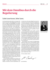 Dokument Mit dem Omnibus durch die Regulierung
