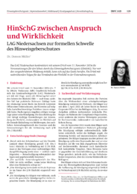 Dokument HinSchG zwischen Anspruch und Wirklichkeit