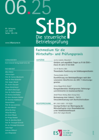 Dokument Die steuerliche Betriebsprüfung Ausgabe 06 2025