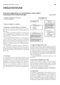 Dokument Unternehmereigenschaft von Landratsämtern sowie weitere umsatzsteuerliche Problemstellungen