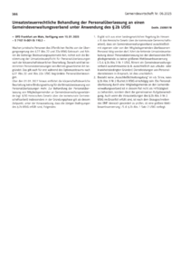 Dokument Umsatzsteuerrechtliche Behandlung der Personalüberlassung an einen Gemeindeverwaltungsverband unter Anwendung des § 2b UStG