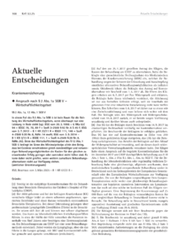 Dokument Anspruch nach § 2 Abs. 1a SGB V – Wirtschaftlichkeitsgebot