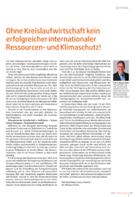 Dokument Ohne Kreislaufwirtschaft kein erfolgreicher internationaler Ressourcen- und Klimaschutz!