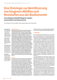 Dokument Eine Ontologie zur Identifizierung von biogenen Abf&auml;llen und Reststoffen aus der Bio&ouml;konomie