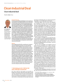 Dokument Clean Industrial Deal