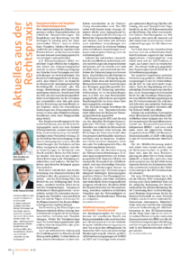 Dokument Aktuelles aus der Rechtspraxis
