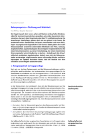 Dokument Reiseprospekte – Dichtung und Wahrheit