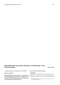 Dokument Keine Differenzierung zwischen Bestands- und Neukunden in der Grundversorgung