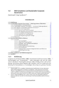 Dokument ESG-Compliance und Sustainable Corporate Governance