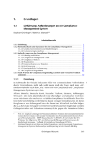 Dokument Einführung: Anforderungen an ein Compliance-Management-System