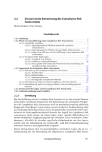 Dokument Die juristische Betrachtung des Compliance Risk Assessments