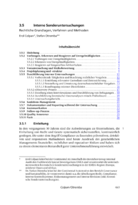 Dokument Interne Sonderuntersuchungen