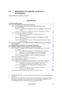 Dokument Messbarkeit von Integrität und Kultur in Unternehmen
