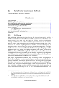 Dokument Kartellrechts-Compliance in der Praxis